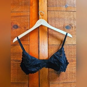 INTIMATELY FREE PEOPLE Black Lace Bralette